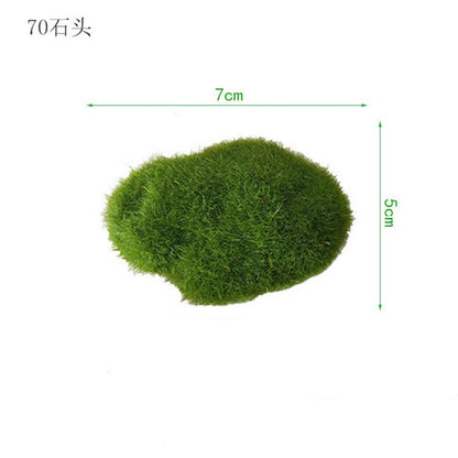 A simulated moss stone micro landscape bonsai landscaping decoration fake moss stone artificial flocking stone
