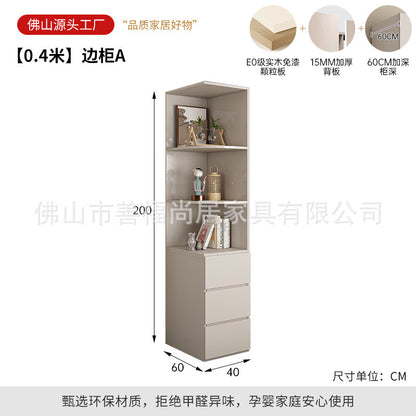 A European pine board wardrobe with melamine finish