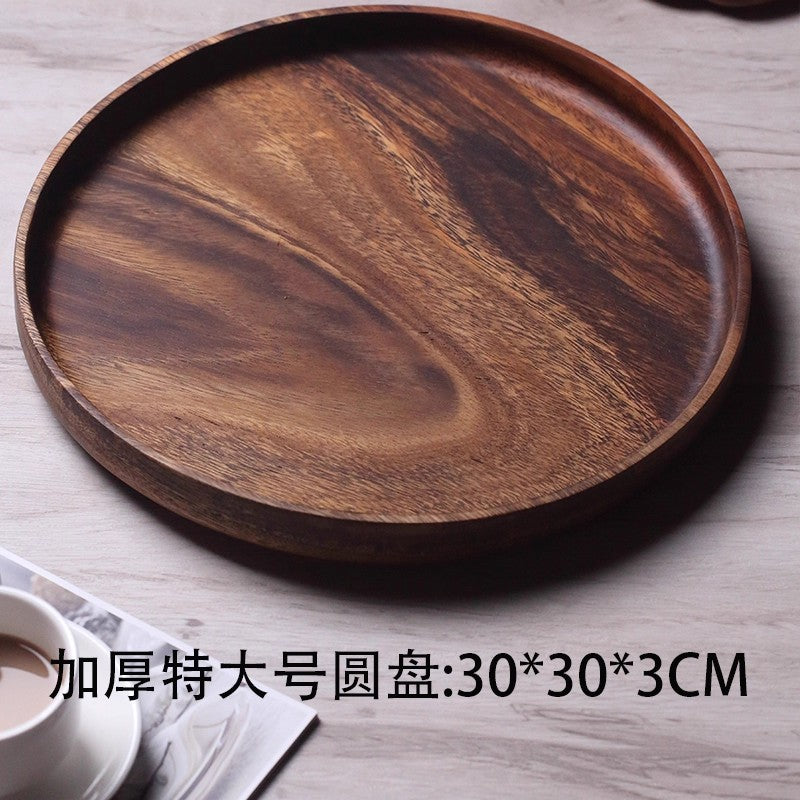 A walnut solid wood tray snack tray