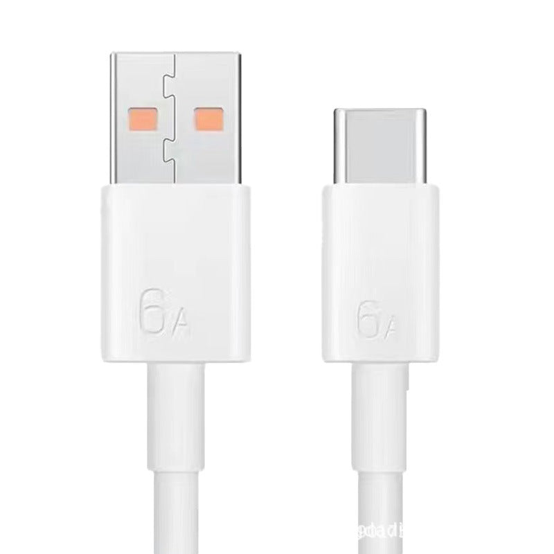 6A super fast charging 120W data cable is suitable for oppo Apple 15/16 Huawei mobile phone typec charging cable