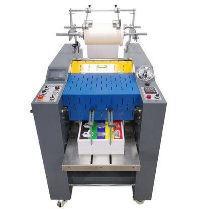 A Easy Printing Hydraulic Laminating Machine Fully Automatic Heavy Oil Heating Feida Feeding Laminating Machine Laminating Machine Pneumatic Breaking