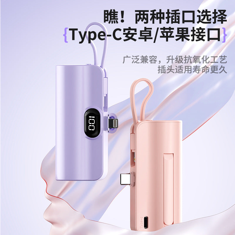 A Mini Capsule Power Bank Portable Power Bank