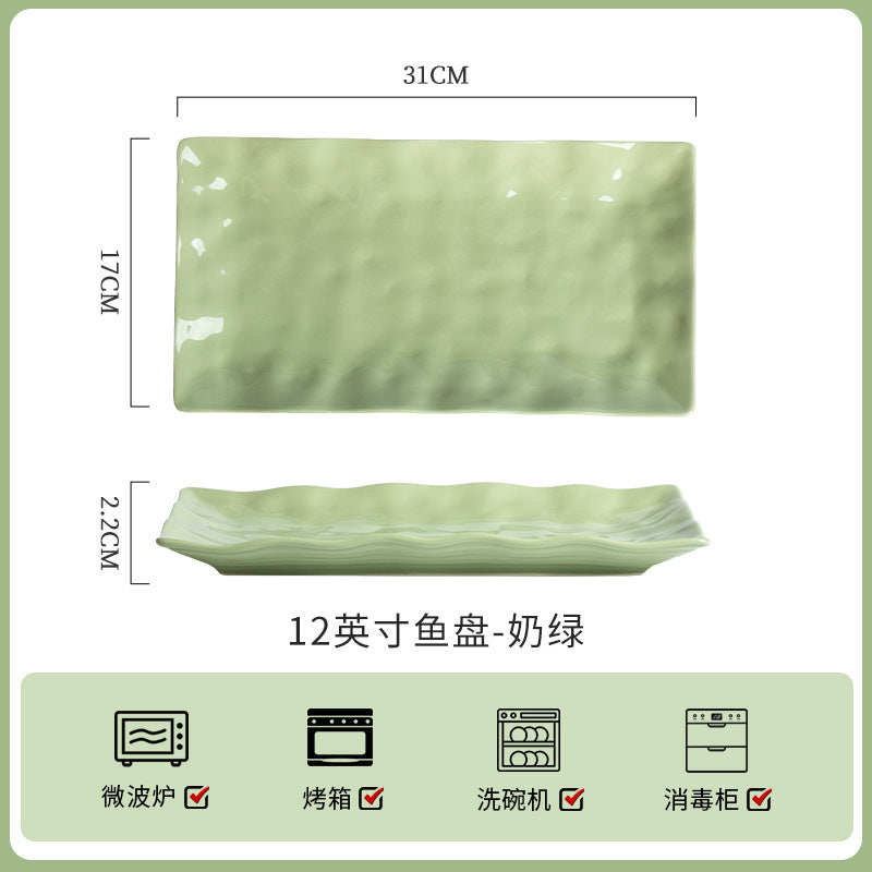 A Underglaze ceramic tableware