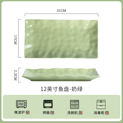 A Underglaze ceramic tableware