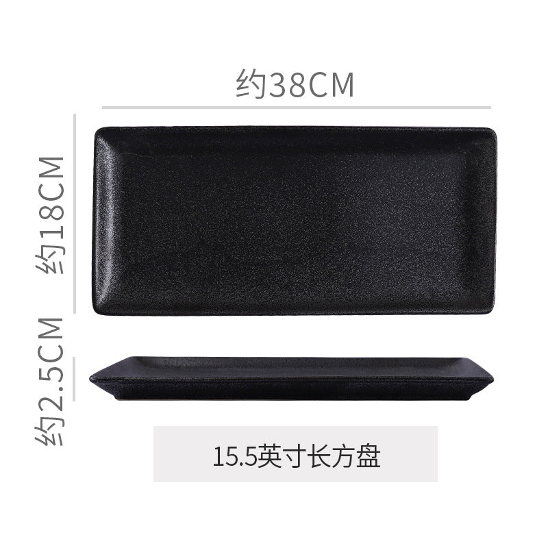 A Japanese kiln ceramic tableware creative hotel steak plate