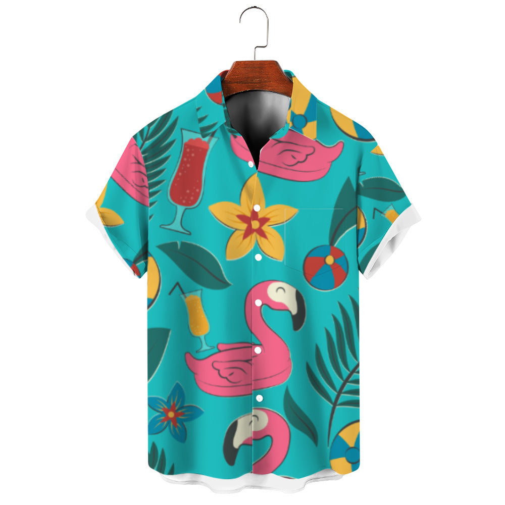 A lapel print shirt