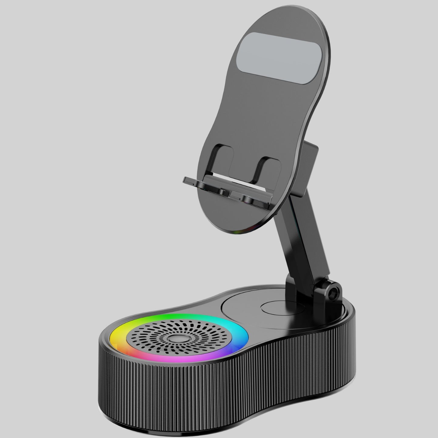 A power bank bluetooth speaker mobile phone holder
