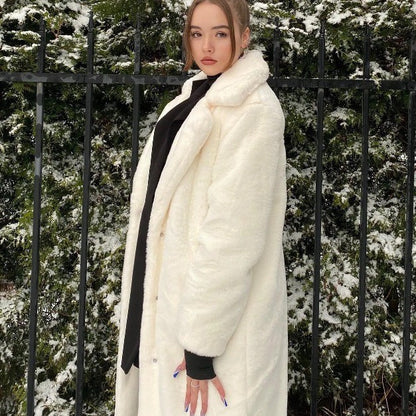 A faux fur jacket