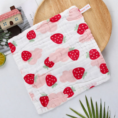 A 30 * 30 six-layer gauze square towel newborn baby towel face towel cotton yarn children's towel gauze saliva towel MOQ: 100PIECE - Mixbatch