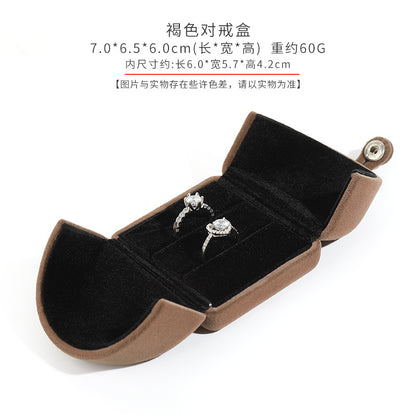 A flannel jewelry box