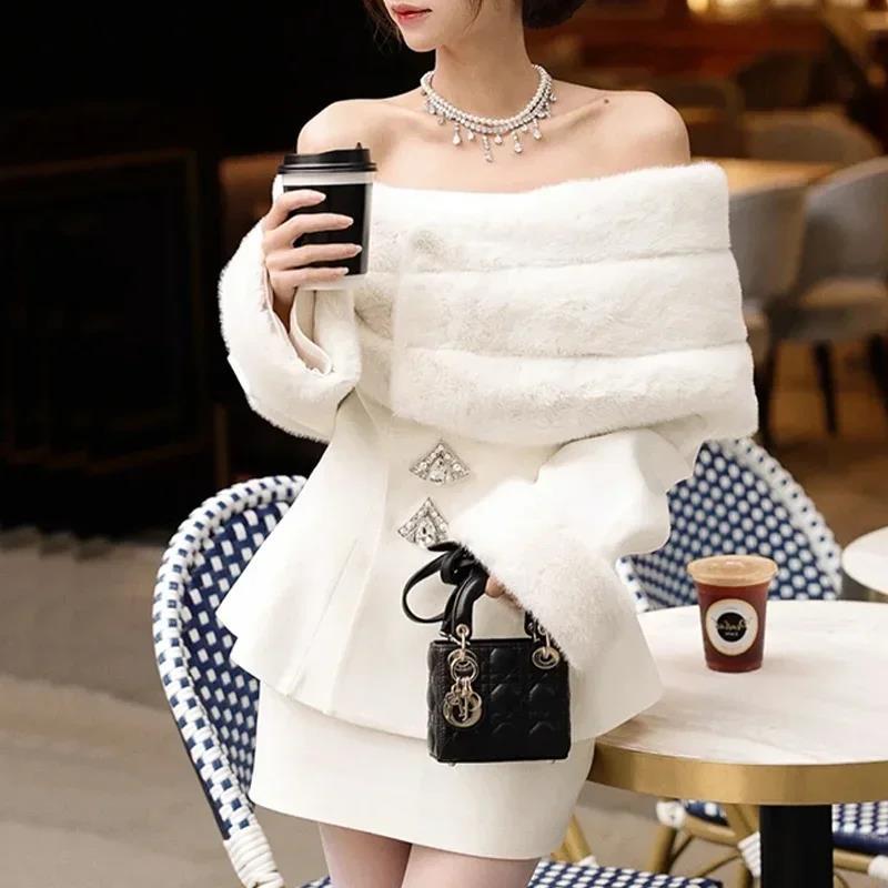 P one-neck skirt set