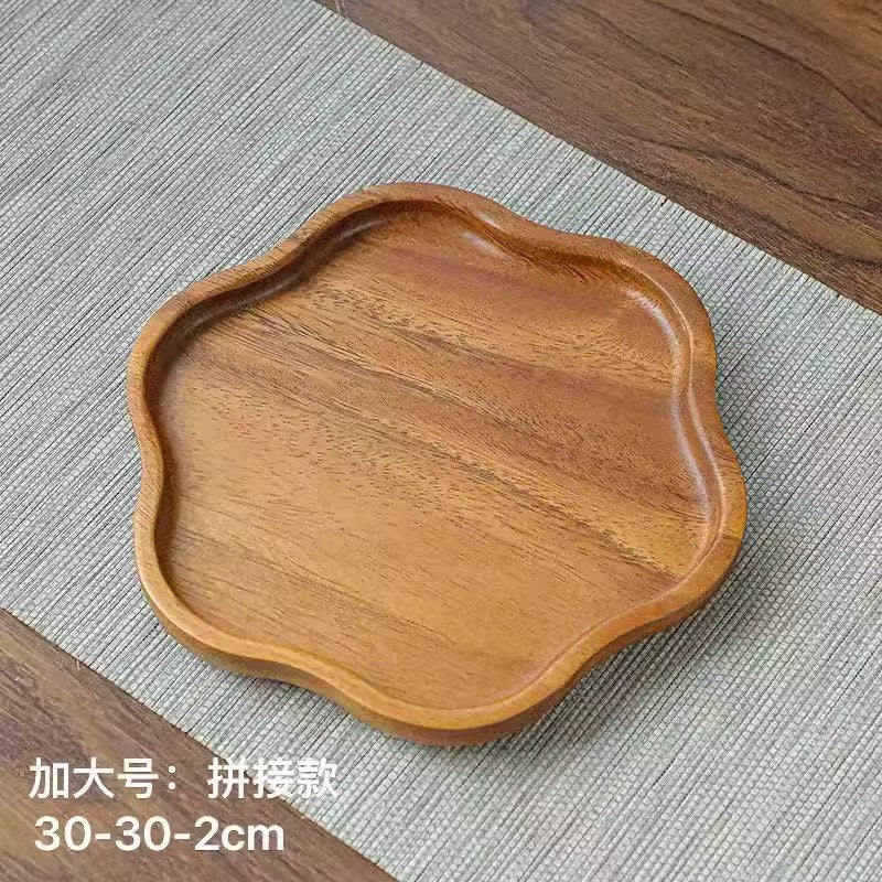 A walnut solid wood tray snack tray