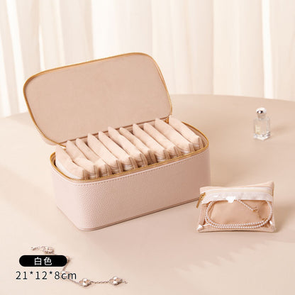 A New Large Delicate Antioxidant Jewelry Storage Box Necklace Ring Earrings Travel Jewelry Storage Box