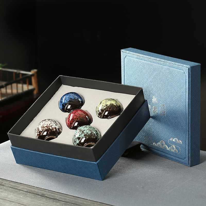 A ceramic teacup set