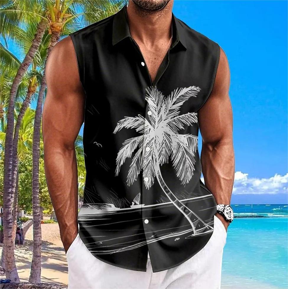 A Shirt Men's Sleeveless Lapel
