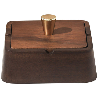 A ashtray solid wood high-end atmospheric grad