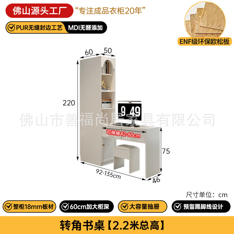 A The solid wood wardrobe with OSB board ENF grade melamine paint finish
