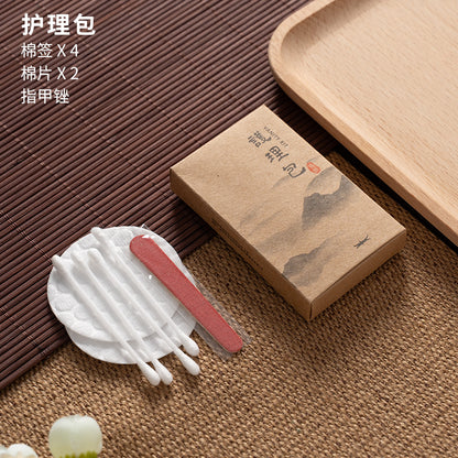 Hotel B & B Disposable Toothbrush Toothpaste Kraft Paper Set Disposable Comb Razor Soap Wash Wholesale