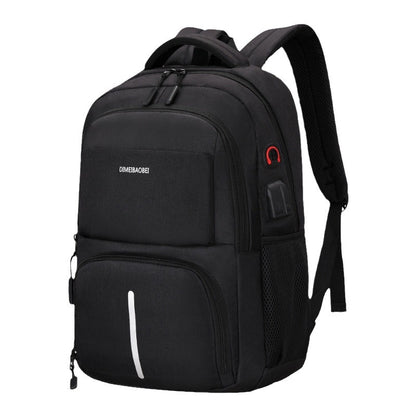 A Backpack Men's Large Capacity Simple Business Computer Backpack Outdoor Leisure Travel Student School Bag