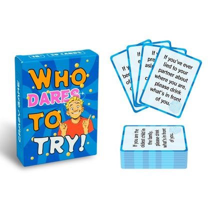 A 50 board game party game English cards