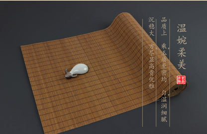 A bamboo placemat