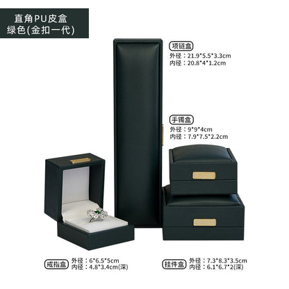 A leather high-end jewelry box