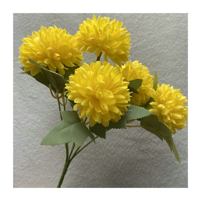 A Regula bouquet 6 heads hydrangea indoor living room dining table dried flower arrangement ornament, simulated bouquet handmade decorative flowers