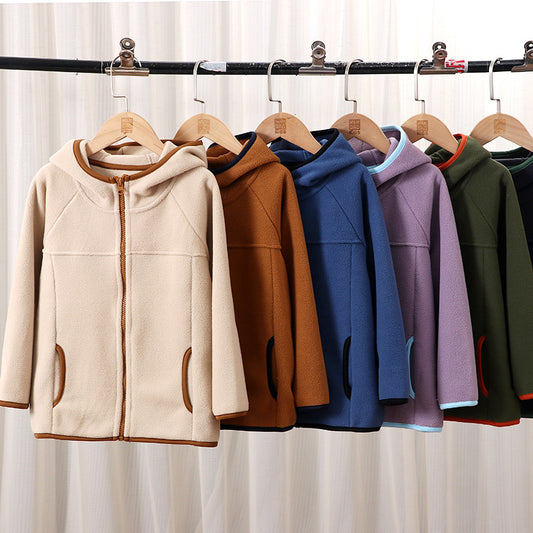 A Children's fleece warm jacket