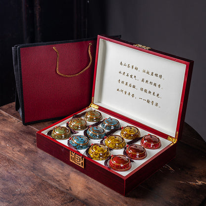 A ceramic tea jar gift box set