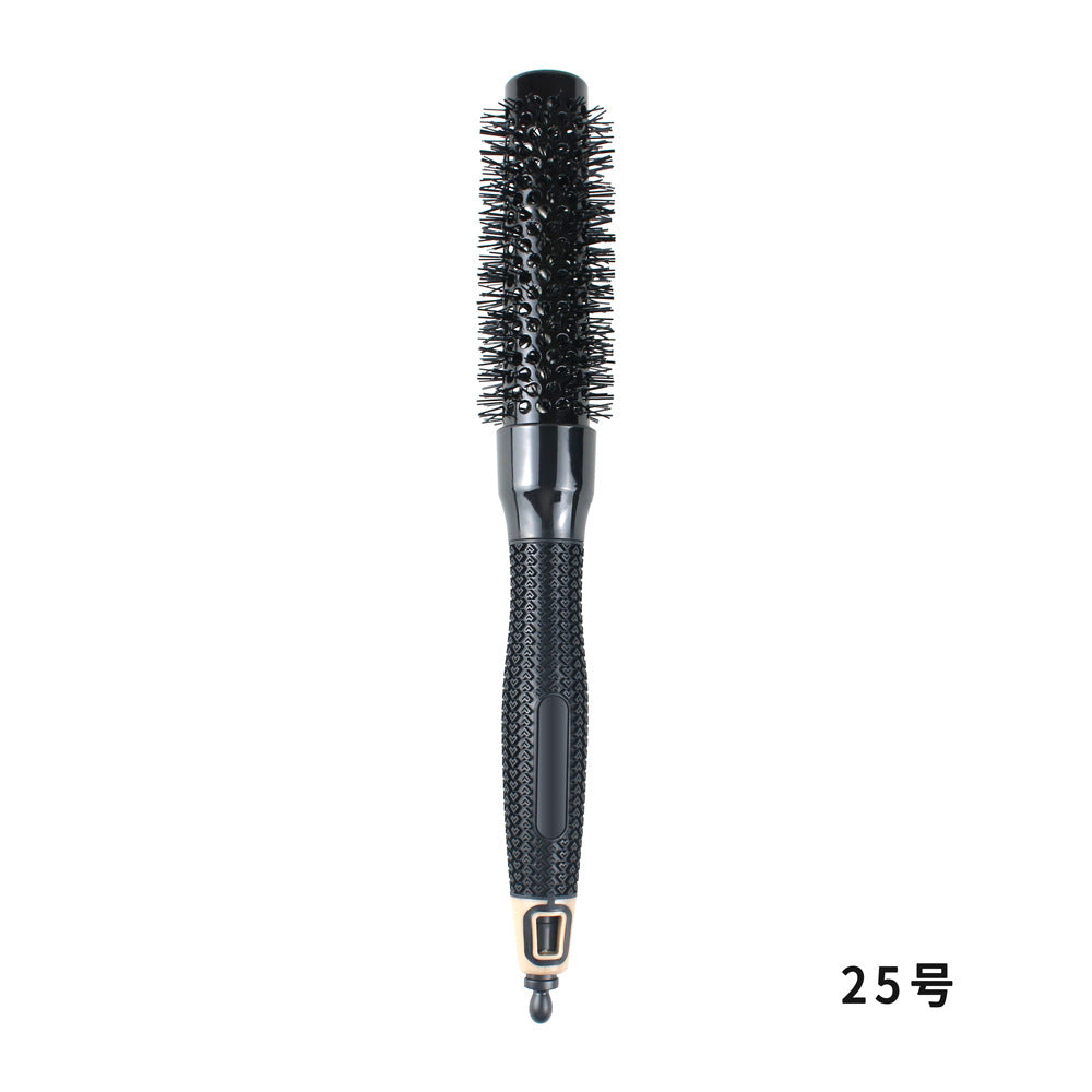 A Non-slip Rubber Handle Ceramic Curling Comb