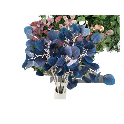 A straight rod fruitless money leaf simulation fake flower wedding home decoration simulation plant simulation apple leaf simulation green plant