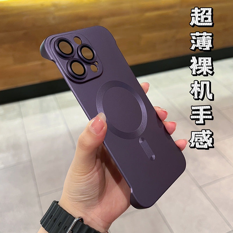 A Magnetic borderless phone case