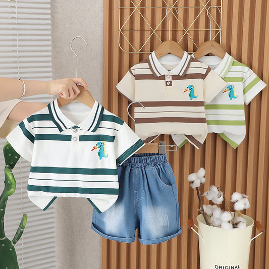 A Summer Boys Short Sleeve Suit