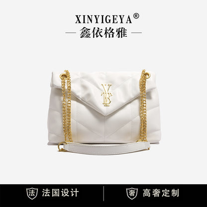 A bag women's fashion high sense Xin Yigeya new diamond chain cloud versatile ins celebrity style armpit bag