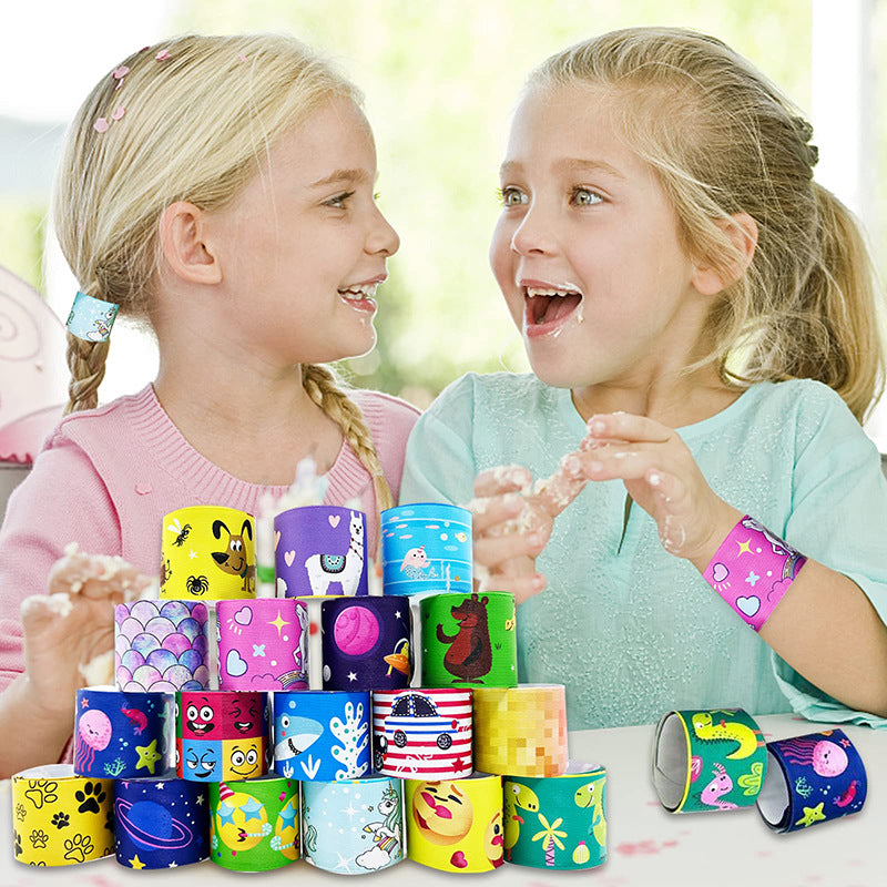 A 24 dinosaur unicorn patty ring factory direct sales holiday pie small gifts school gift bracelet wholesale - Mixbatch