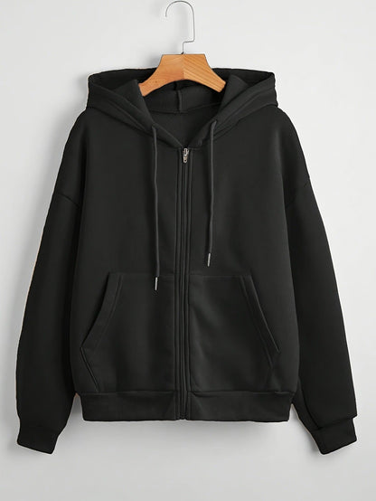 A hooded jacket