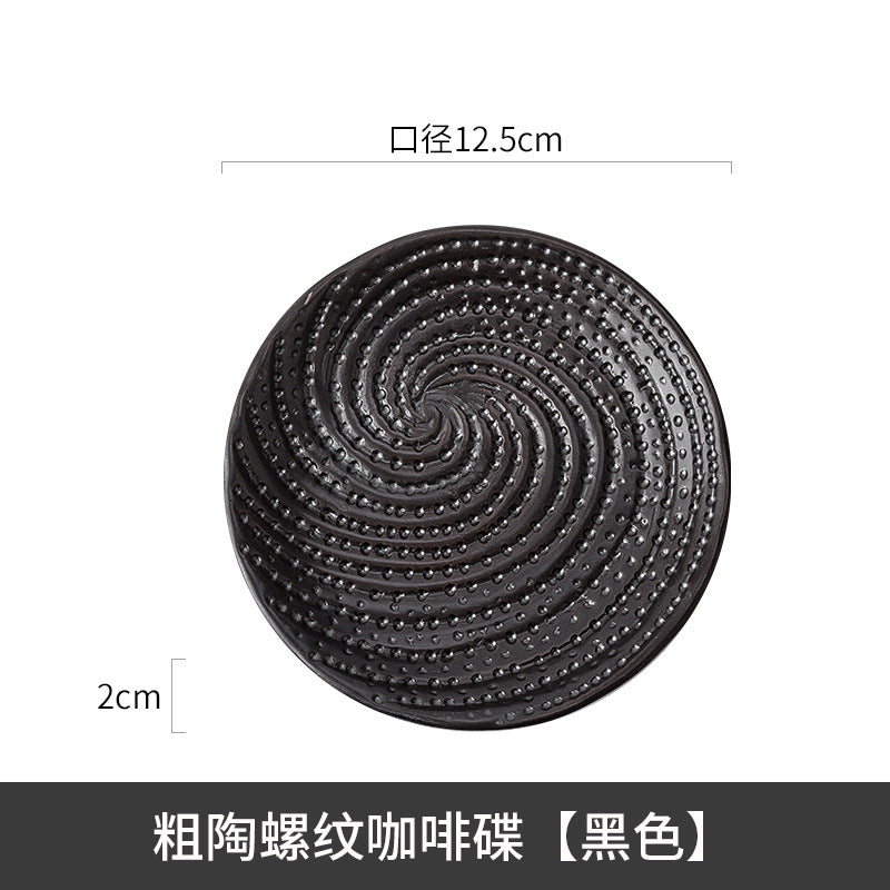 A creative ceramic cup and saucer