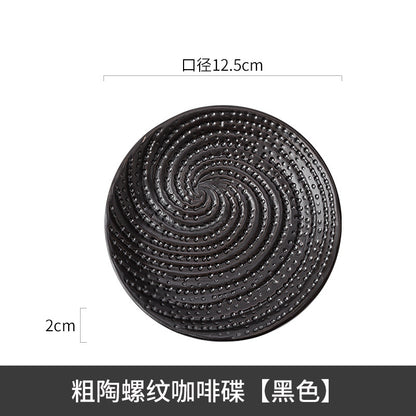 A creative ceramic cup and saucer