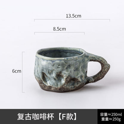 A creative ceramic cup and saucer
