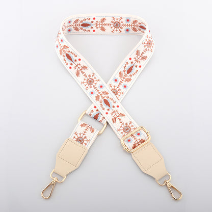 A new bag shoulder strap, lengthened adjustable oblique span, widened canvas bag strap, men's and women's bag transformation replacement strap shoulder strap