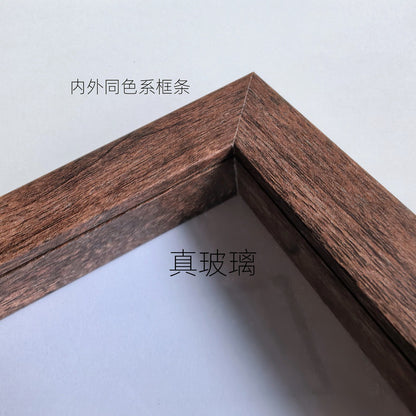 A retro three-dimensional hollow photo frame butterfly insect shell plant specimen frame advanced sense table self-mounting display frame