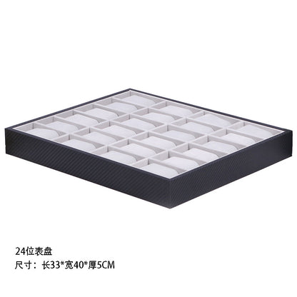 A Watch Storage Box 24-digit Watch Box Premium Watch Bracelet Jewelry Display Disk