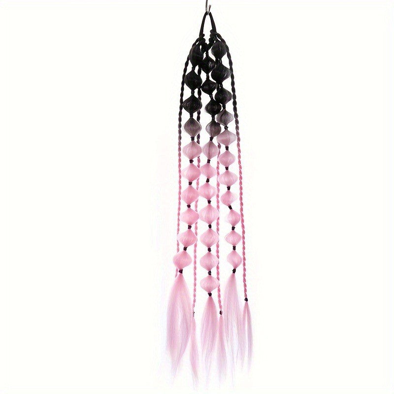 A [Children's New Products] Girls twist ponytail lantern bubbles, stage drama New Chinese ponytail Internet celebrity braids - Mixbatch