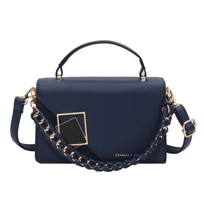 A foreign trade bag women's cross-border new fashion versatile chain Bags shoulder oblique span bag Internet celebrity portable small square bag