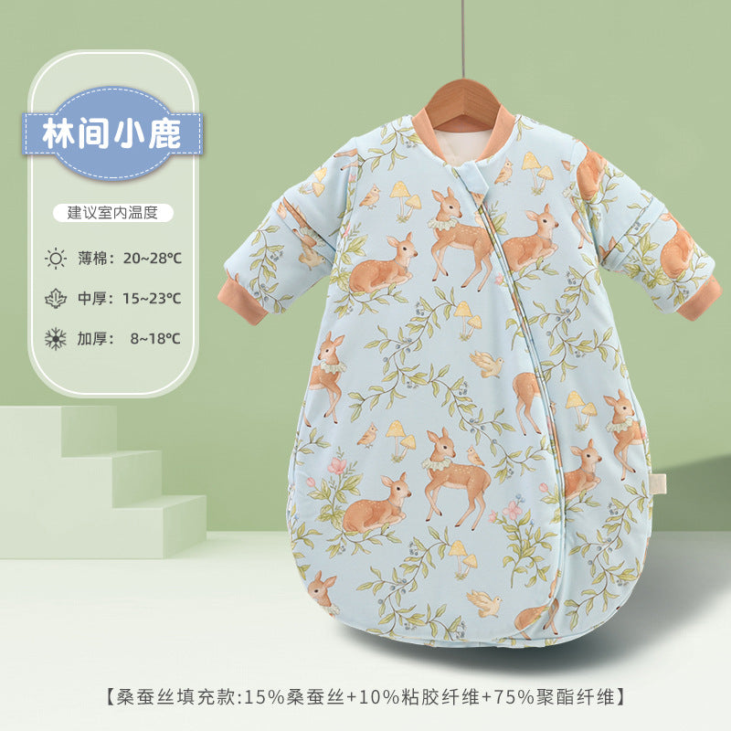 A Children's Baby Thick Pure Cotton Sleeping Bag