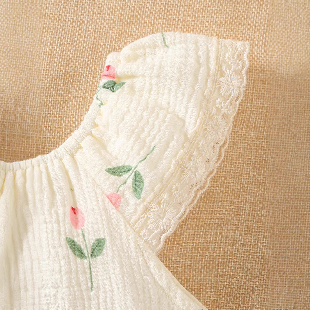 A baby summer clothes newborn clothes short sleeve baby onesie three-dimensional love baby clothes summer baby clothes