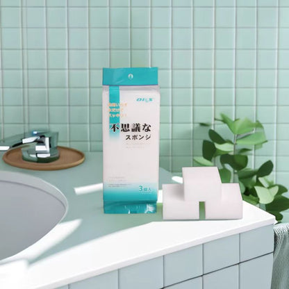 A OKS Magic Nano Sponge Magic Wipe Cleaning Sponge Dishwashing Sponge Powerful Sponge Kitchen Household Magic Wipe