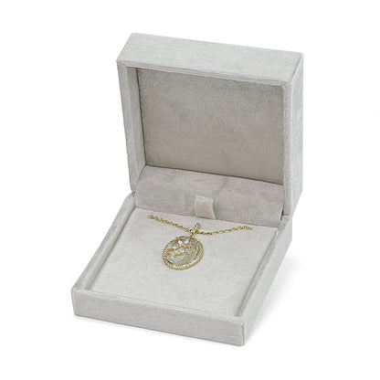 A velvet jewelry box custom LOGO