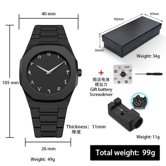 A Men's Premium Waterproof Women's Watch South East Asia Middle East Popular Plastic Men's Quartz Watch