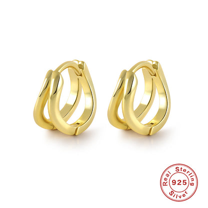 A S925 Sterling Silver Earrings Zircon